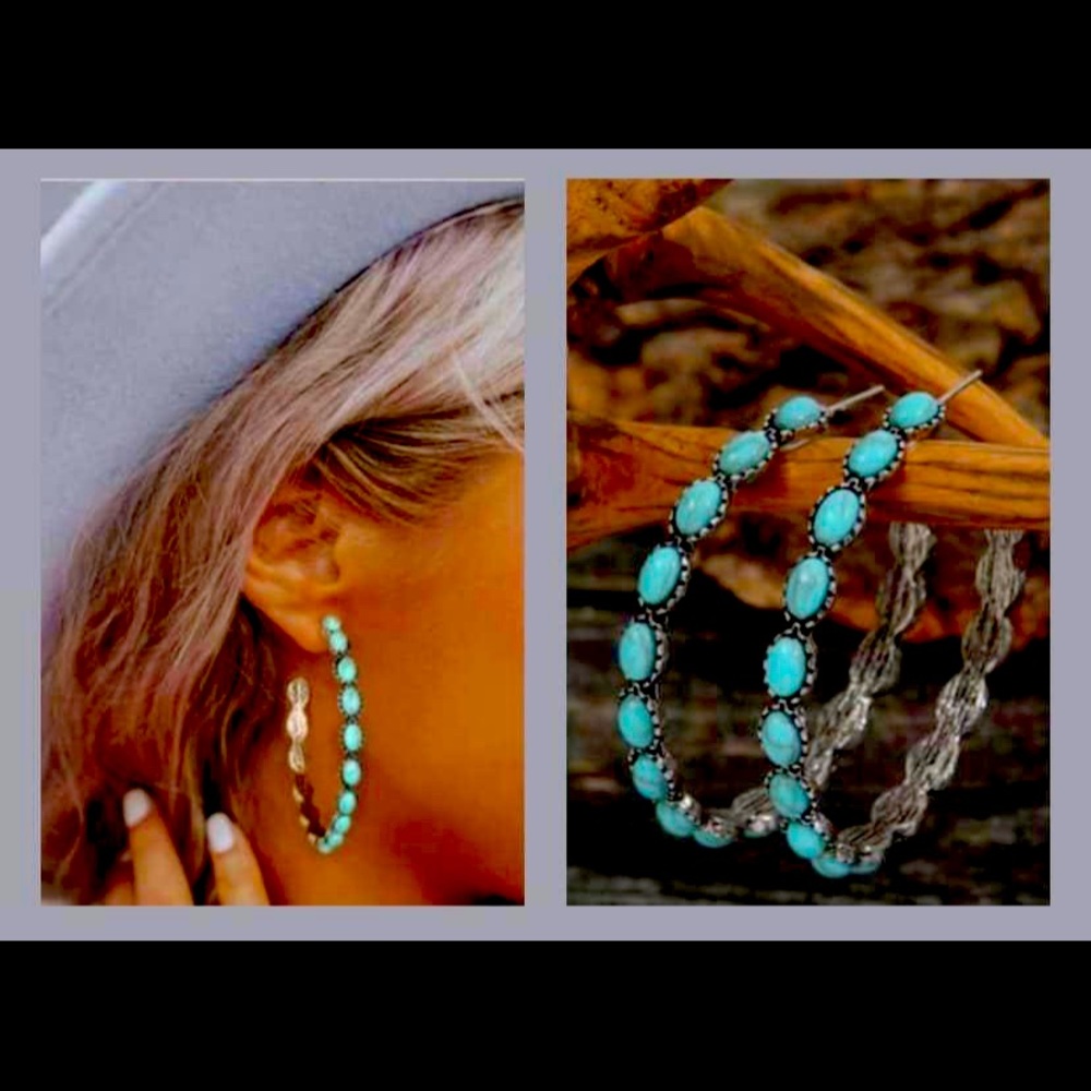 Western hoop earrings